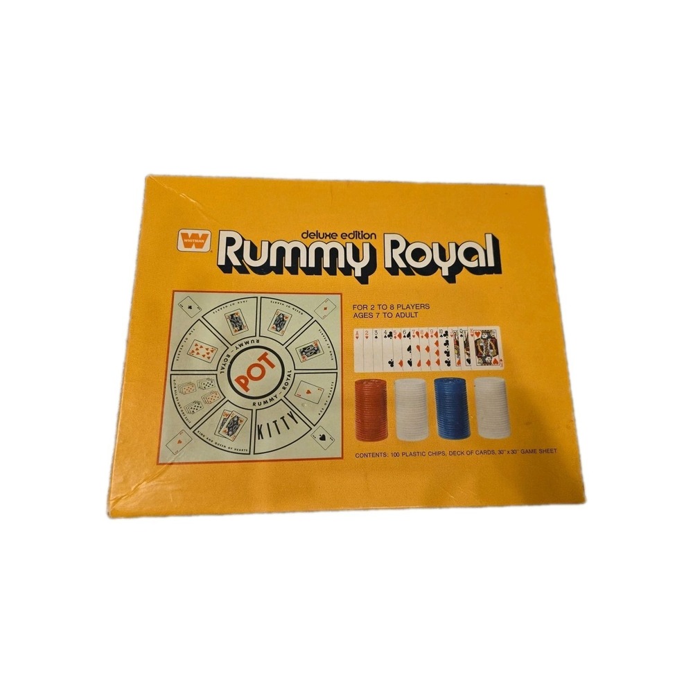 Whitman Rummy Royal Deluxe Edition Board Game 1975 4804 Complete